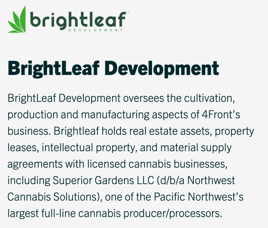marijuana stocks 4Front Brightleaf