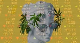 Marijuana stock statue